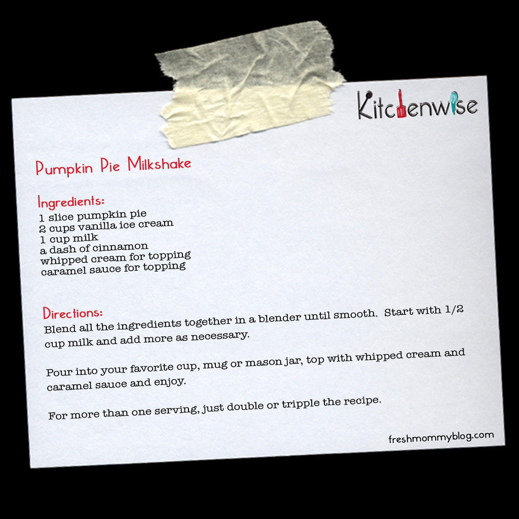 pumpkin pie milkshake