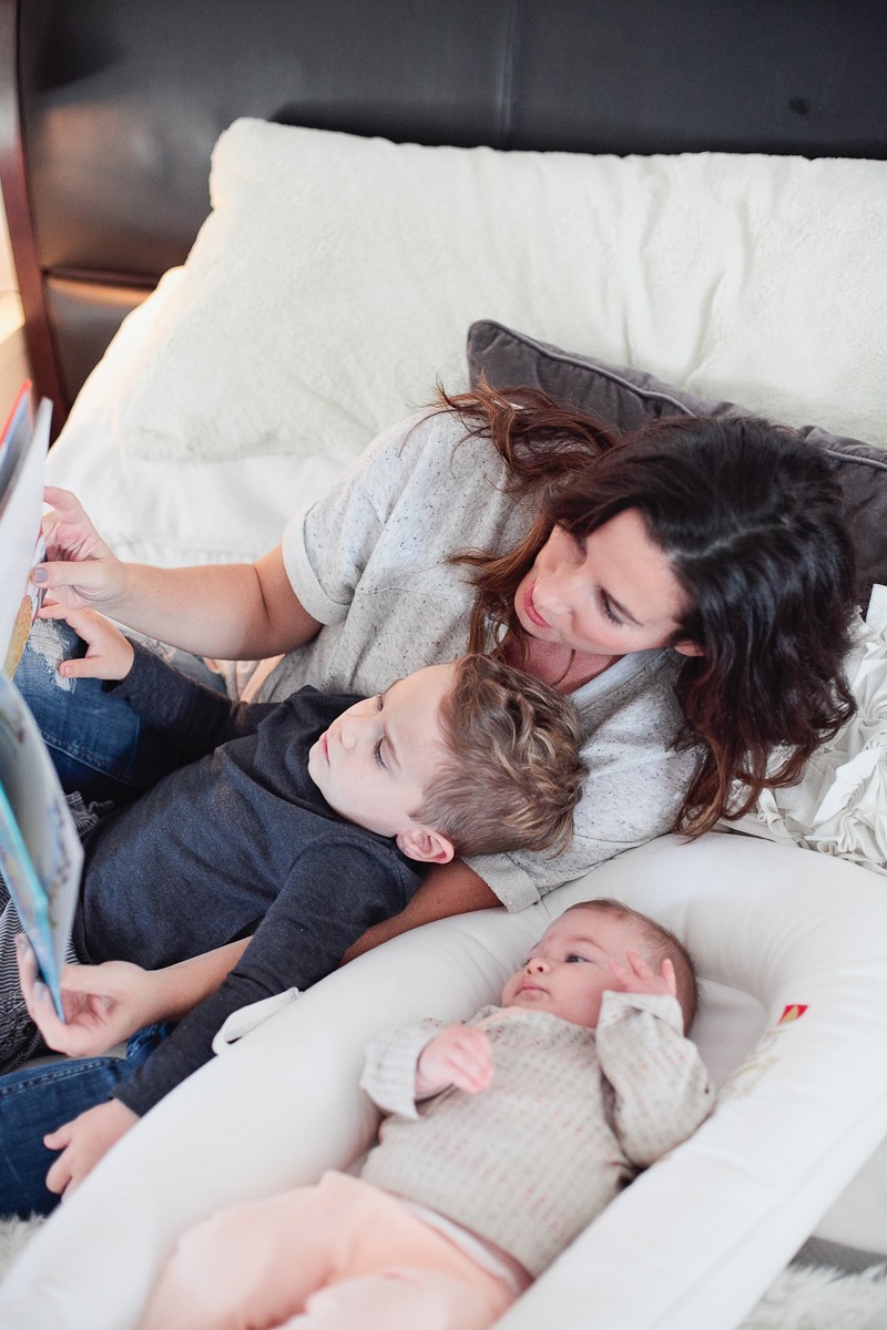 Family cuddles in our Dockatot!