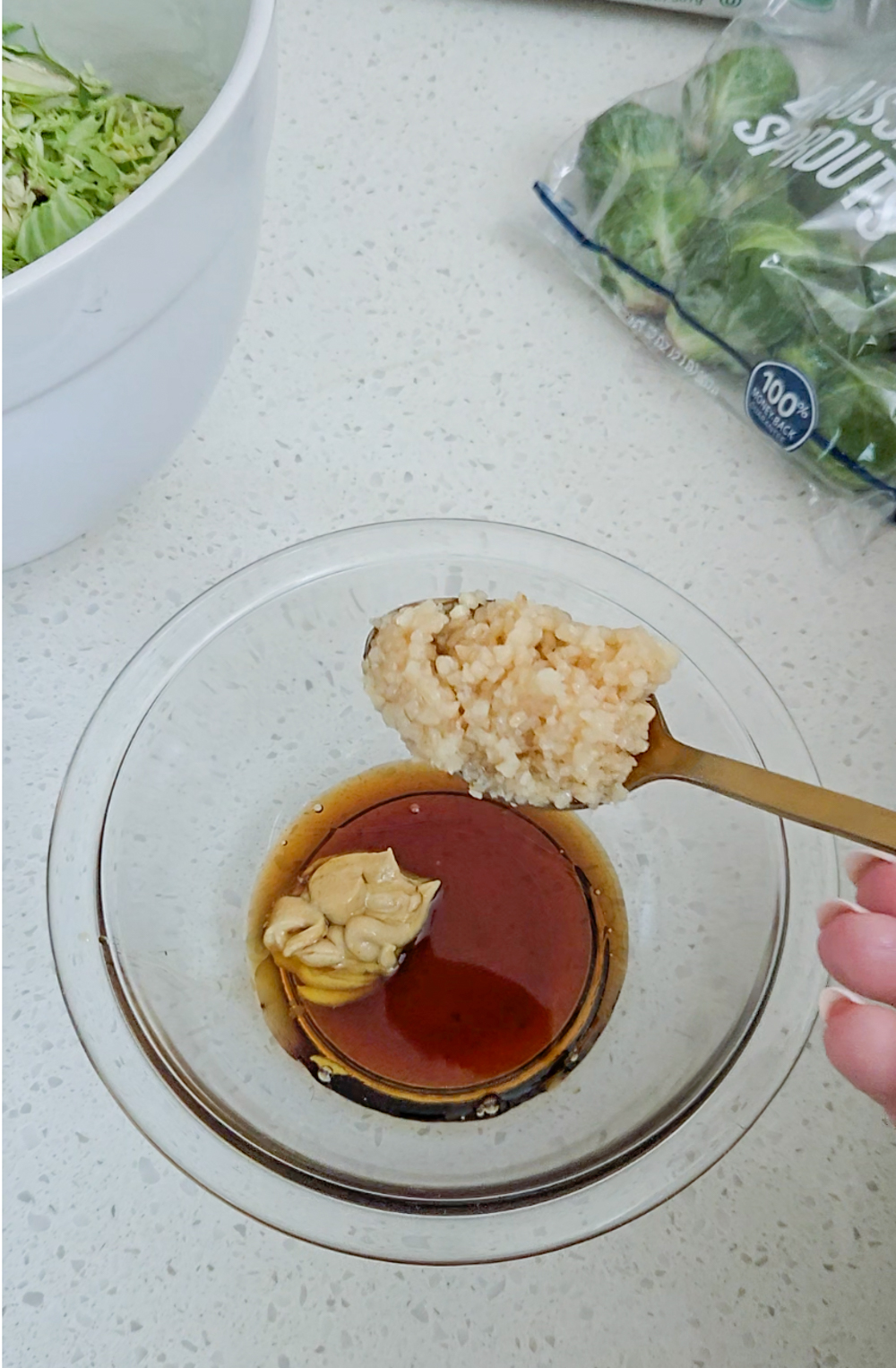 Sauce for Thanksgiving Brussels Sprouts