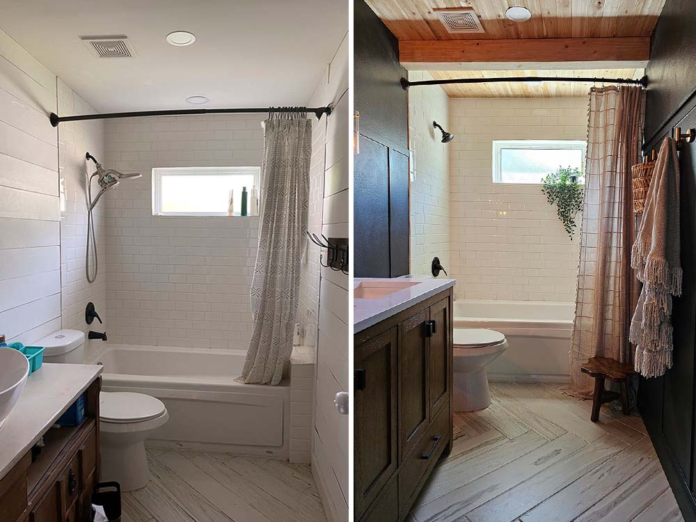 Board & Batten on a budget before and after