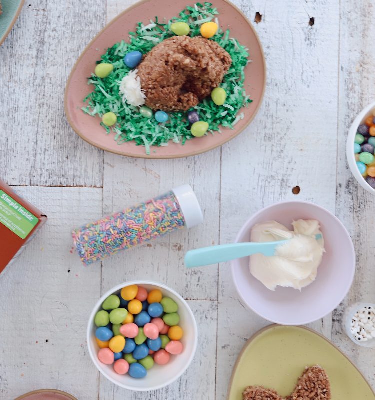 Simple Chocolate Easter Bunny Rice Krispies treats from top lifestyle blogger Tabitha Blue of Fresh Mommy Blog