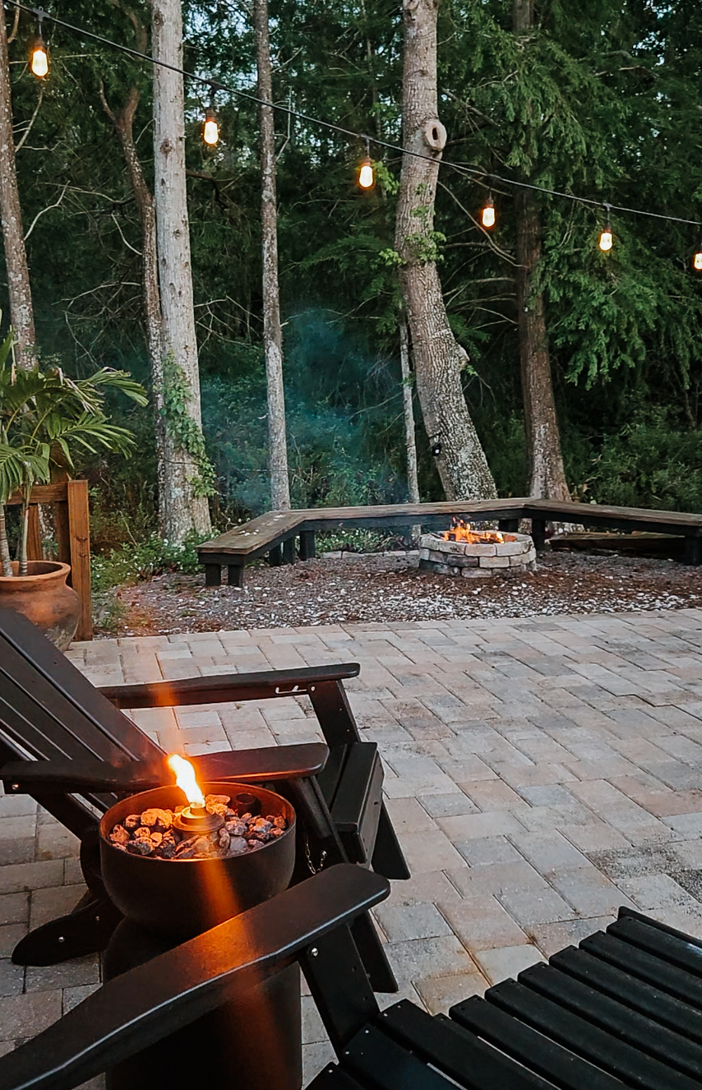 Need a quick outdoor DIY project? These DIY fire bowls (aka fire urns) were exactly what our backyard needed. Super easy, budget-friendly, and they give off the dreamiest glow. Watch how we made them, then head to the blog for all the details!