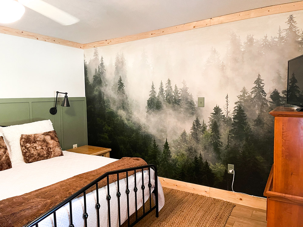 FoggyForestWallpaper-Guest Bedroom