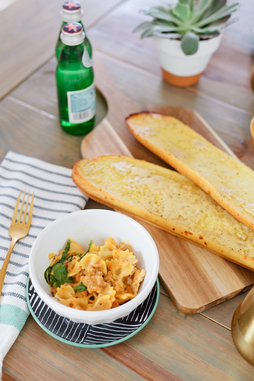 Family Favorite: One Pot Goat Cheese Pasta Recipe