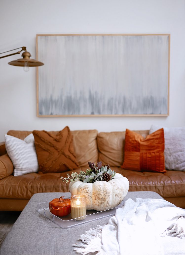 How to Make a Pumpkin Succulent Centerpiece