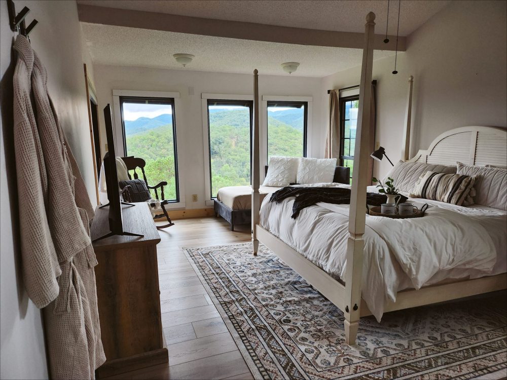 Cozy Cabin Makeover: Epic Primary Bedroom Floor Before and After