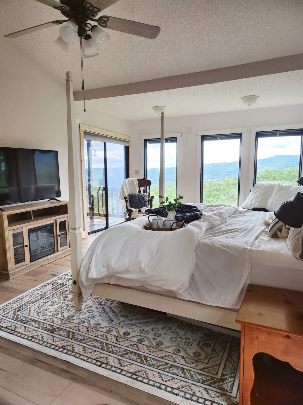 Cozy Cabin Makeover: Epic Primary Bedroom Floor Before and After