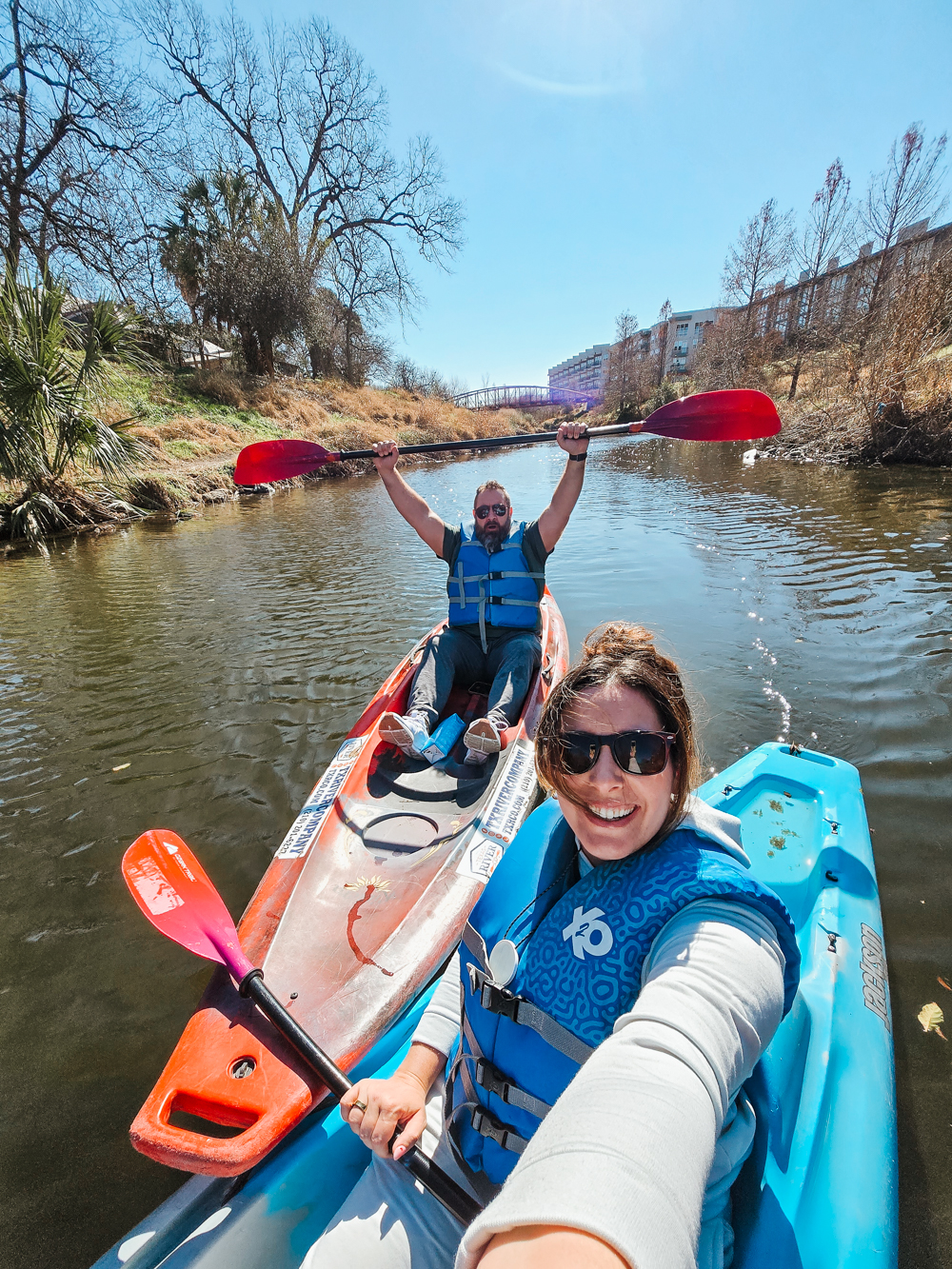 Kayak on the river