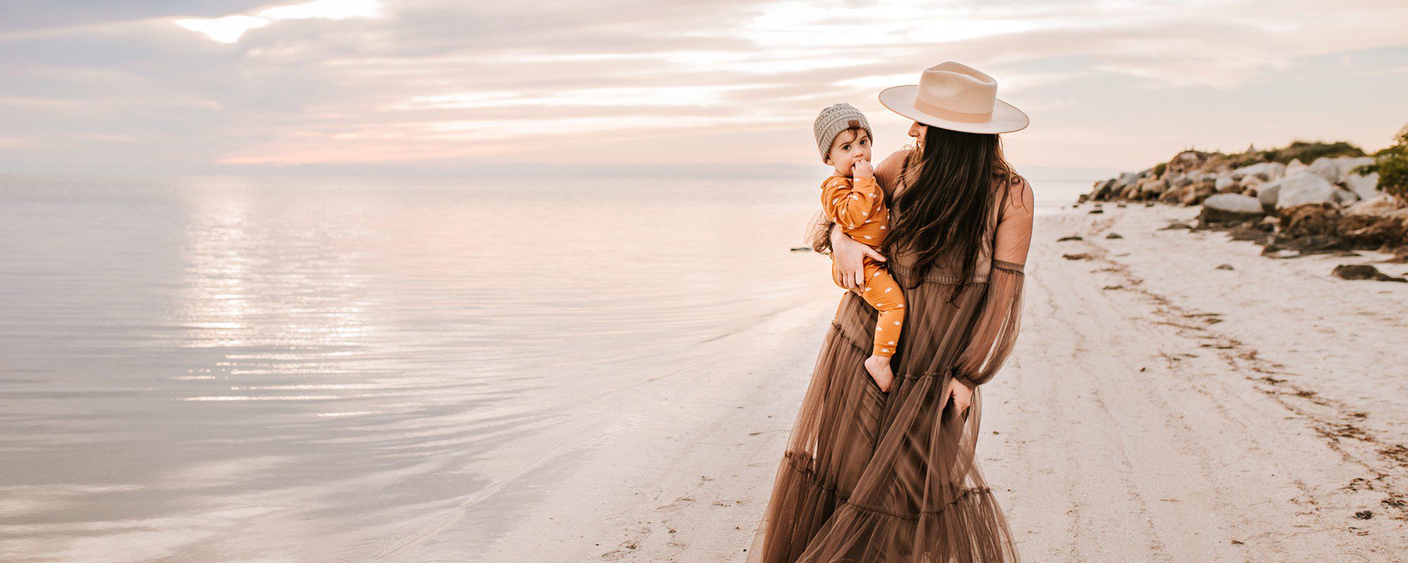 Tabitha Blue holding one of her twins