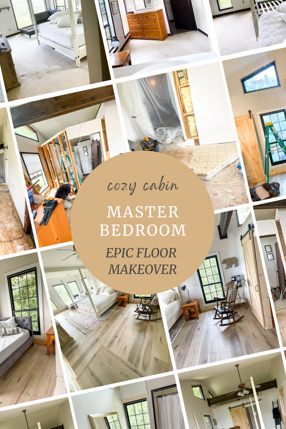 master bedroom - epic floor makeover.
