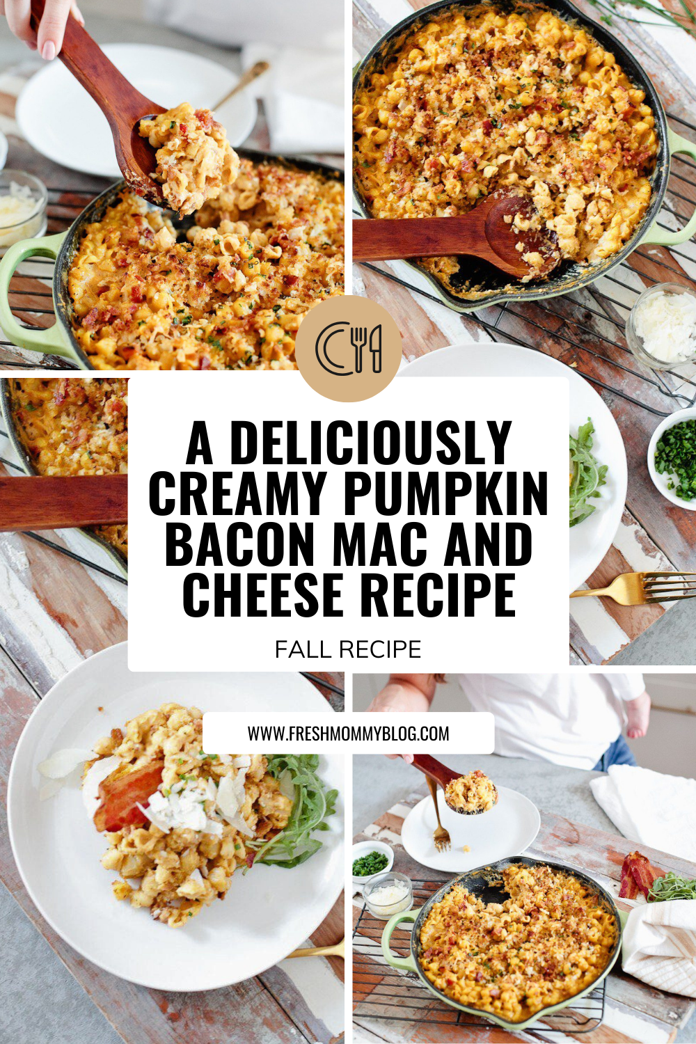 A Deliciously Creamy Pumpkin Bacon Mac and Cheese Recipe - Dinner Ideas for Fall
