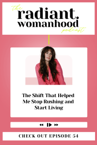 The secret to living with peace, not pressure. A must-listen episode for busy women craving more meaning.