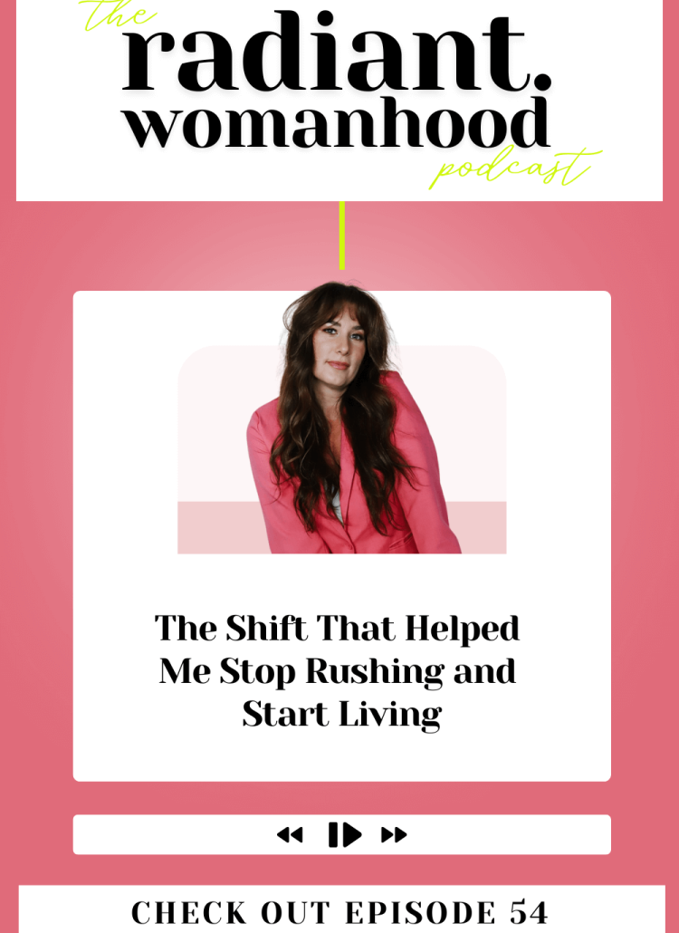 The secret to living with peace, not pressure. A must-listen episode for busy women craving more meaning.
