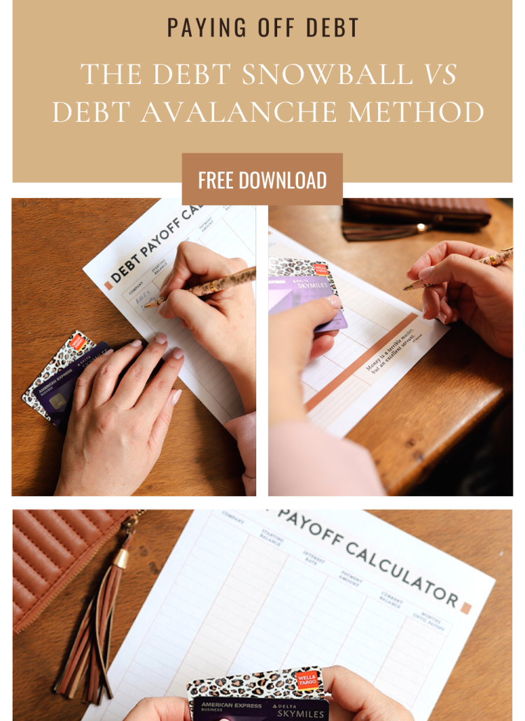 Paying Off Debt: The Debt Snowball vs Debt Avalanche Method – Which One is Right for Me? FREE Download!