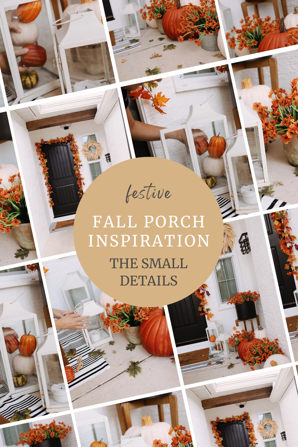 Festive fall porch inspiration - the small details