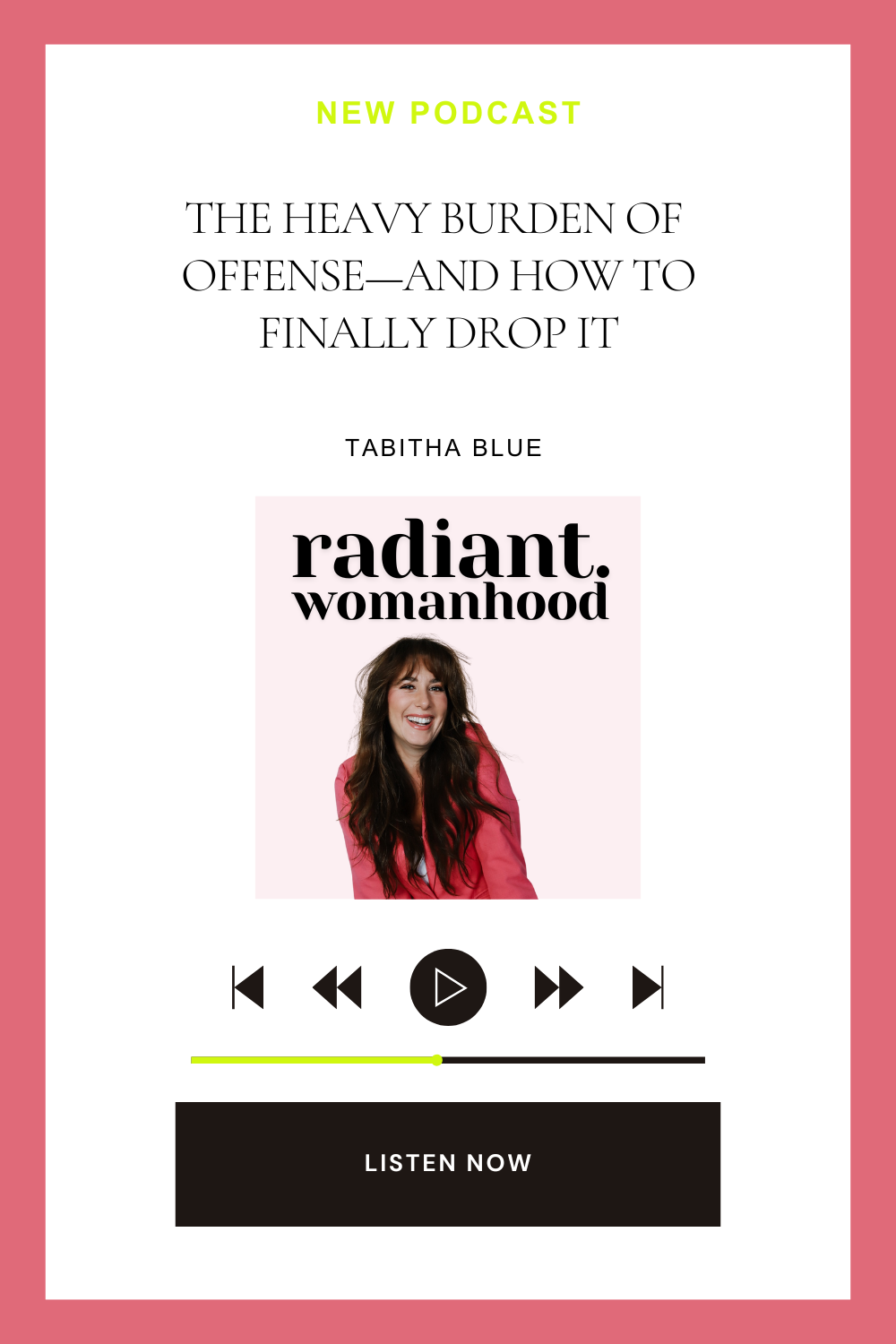Do you find yourself getting offended easily? Holding onto hurt, frustration, or resentment can weigh you down and steal your peace. In this post, we’re breaking down why offense feels so heavy, how it impacts your brain and body, and—most importantly—how to let it go. Discover the powerful mindset shifts and practical steps that will free you from the burden of offense and help you live with more peace, clarity, and emotional resilience. If you're tired of carrying the weight of offense, this is the perspective shift you need!